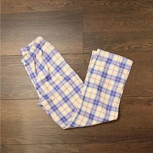 GAP Kids Plaid Pajama Bottoms in Pink and Blue Sz 12